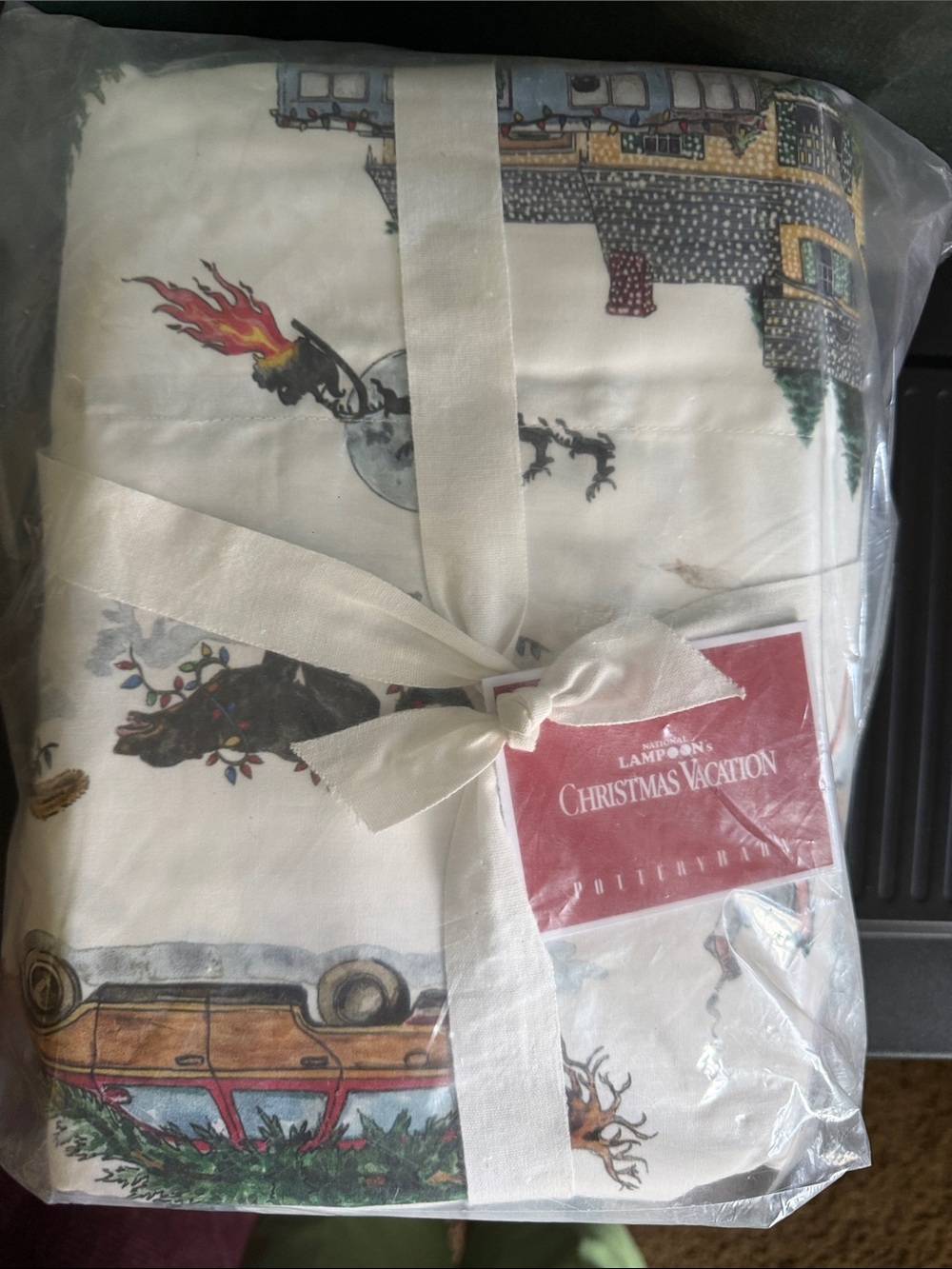 POTTERY BARN National Lampoon Christmas Vacation Sheets- Full size NWT!